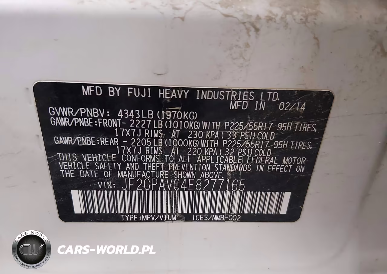 2014 Subaru Xv Crosstrek 2.0I Premium VIN:JF2GPAVC4E8277165 - 9
