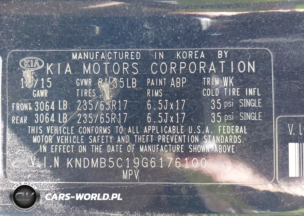2016 Kia Sedona Lx VIN:KNDMB5C19G6176100 - 9