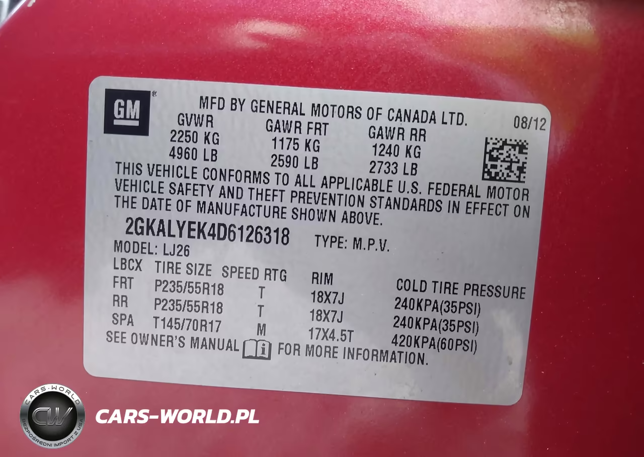 2013 GMC Terrain Denali VIN:2GKALYEK4D6126318 - 9