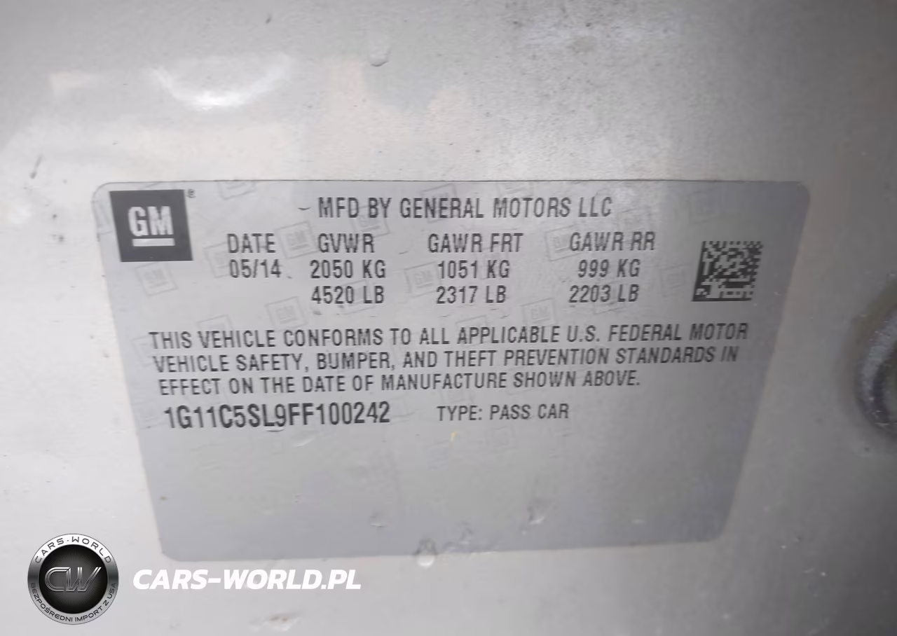 2015 Chevrolet Malibu 1Lt VIN:1G11C5SL9FF100242 - 9
