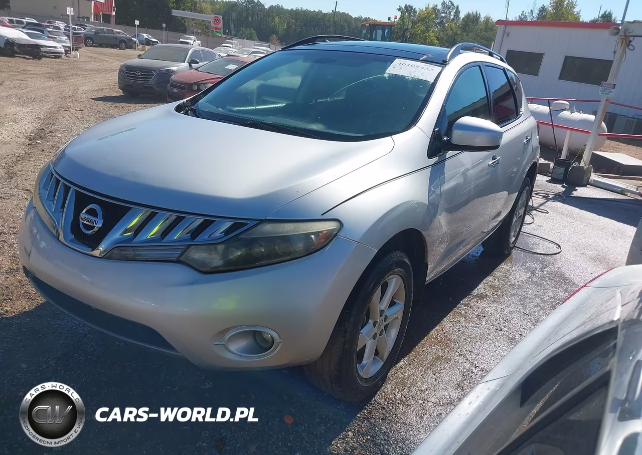2009 Nissan Murano Sl VIN:JN8AZ18U39W019020 - 2