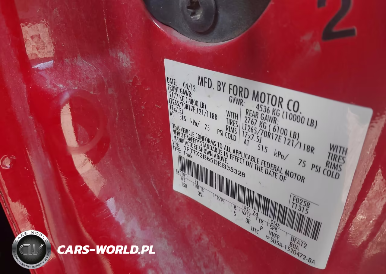 2013 Ford F-250 Xlt VIN:1FT7X2B65DEB35328 - 9