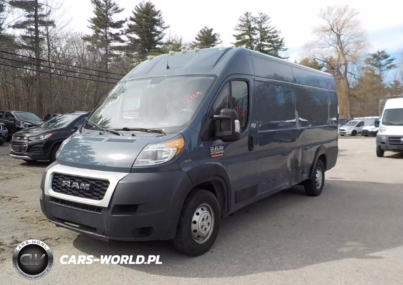 2020 Ram Promaster 3500 Cargo Van High Roof 159 Wb Ext VIN:3C6URVJGXLE139796 - 2