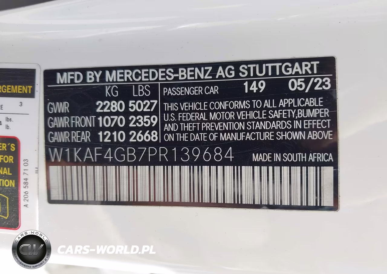 2023 Mercedes-Benz C 300 Sedan VIN:W1KAF4GB7PR139684 - 9