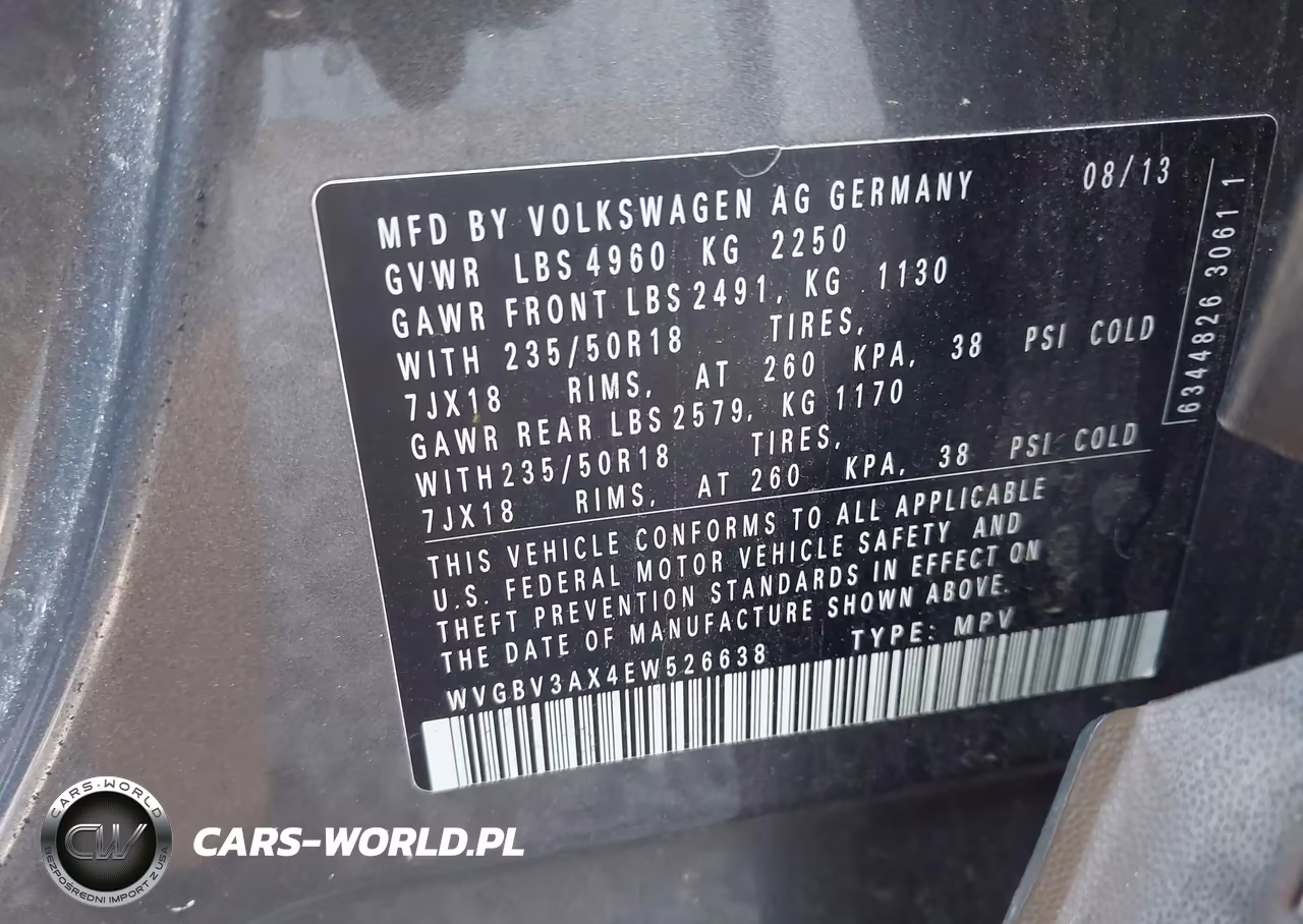 2014 Volkswagen Tiguan Se VIN:WVGBV3AX4EW526638 - 9