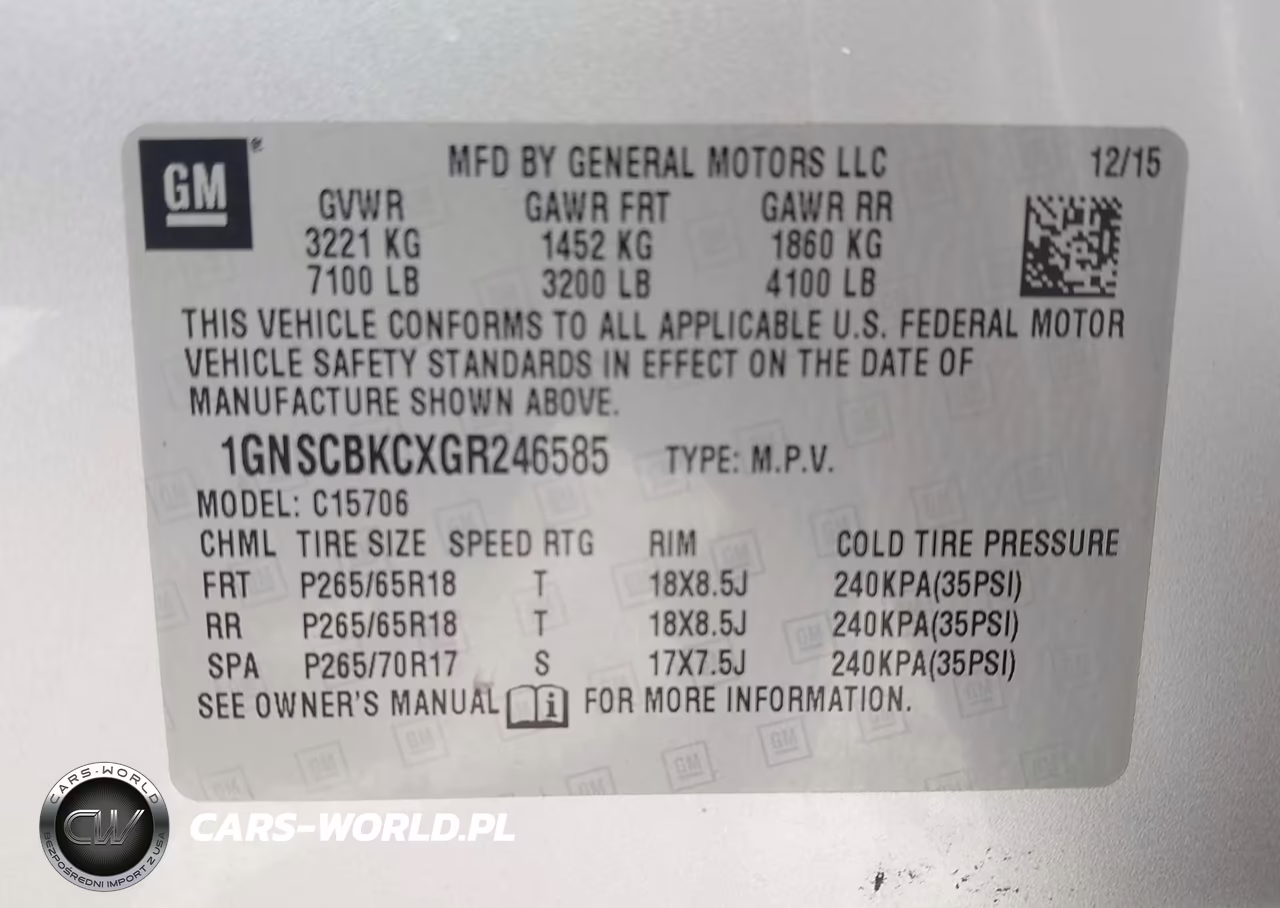 2016 Chevrolet Tahoe Lt VIN:1GNSCBKCXGR246585 - 9