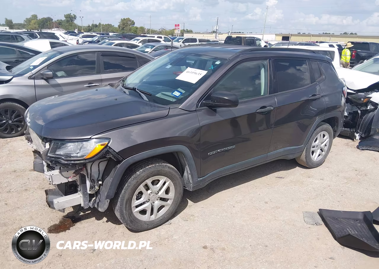 2018 Jeep Compass Sport Fwd VIN:3C4NJCAB3JT123333 - 2