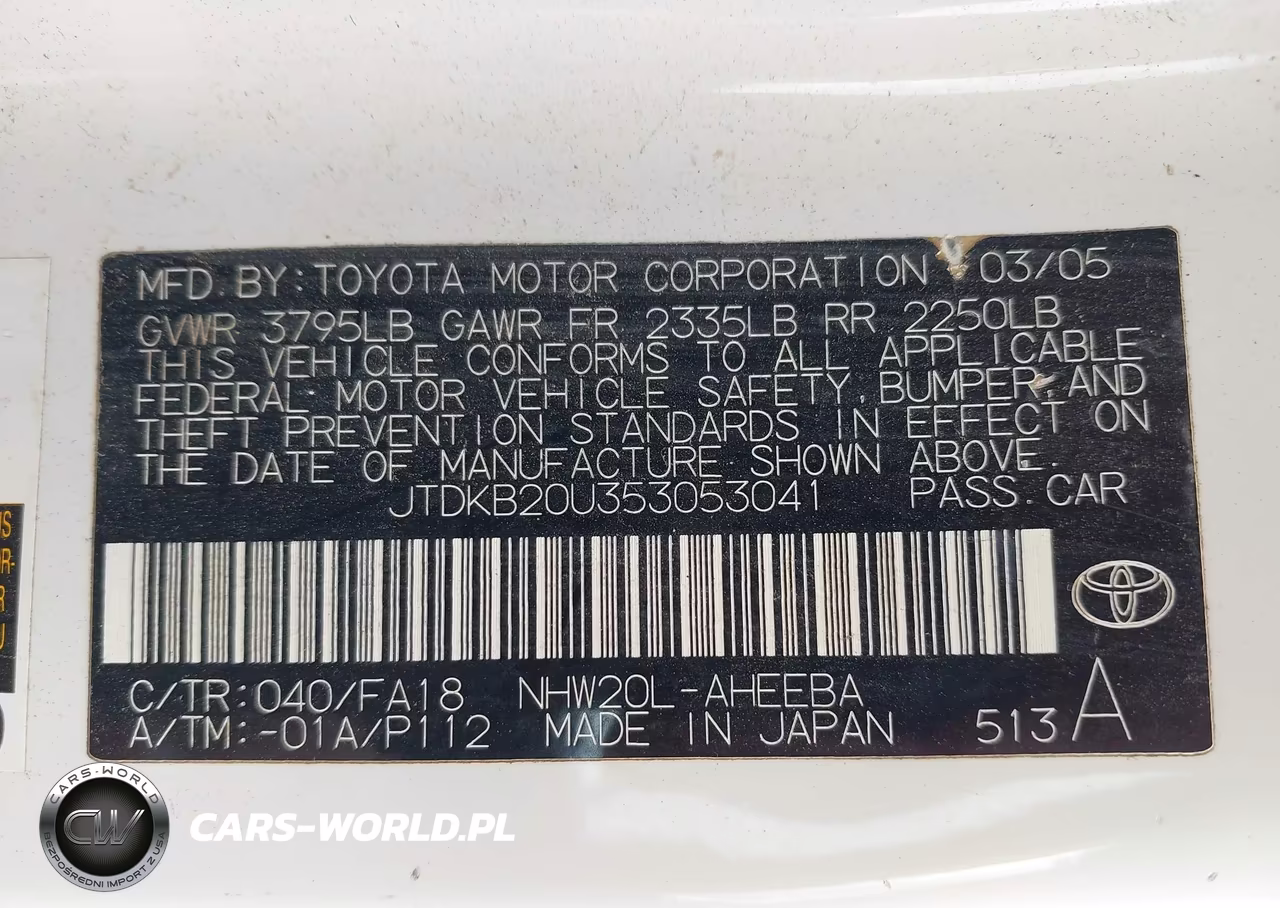 2005 Toyota Prius VIN:JTDKB20U353053041 - 9