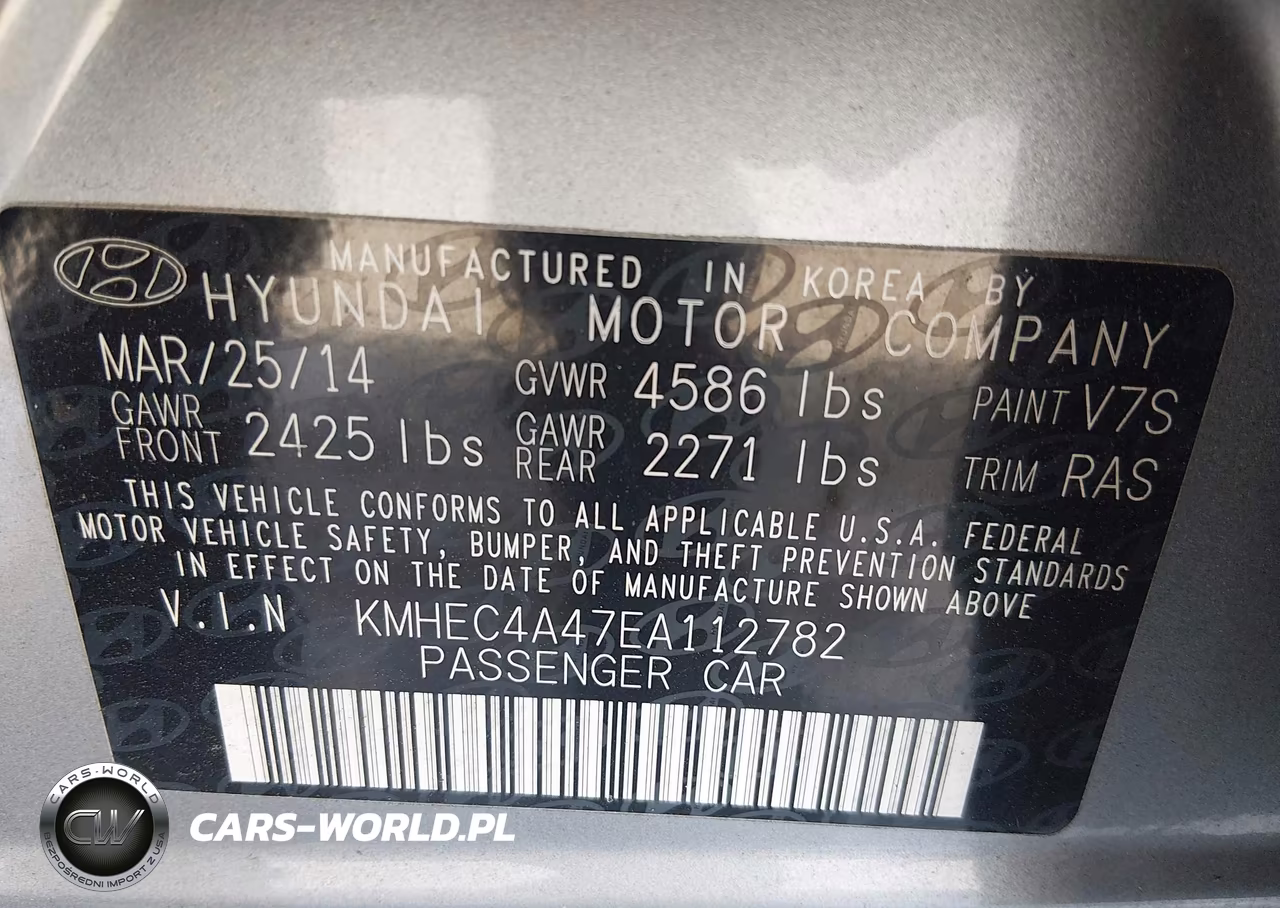 2014 Hyundai Sonata Hybrid VIN:KMHEC4A47EA112782 - 9