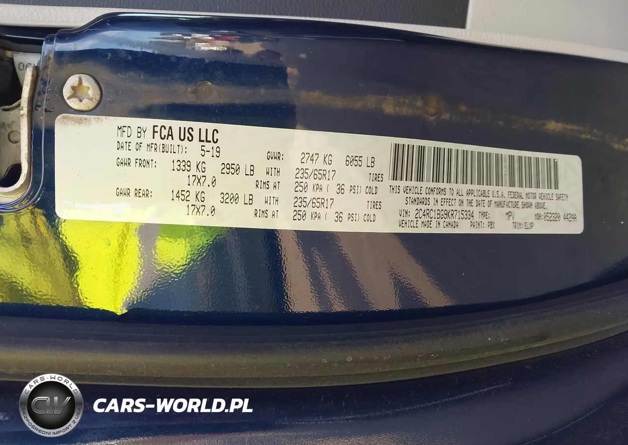 2019 Chrysler Pacifica Touring L VIN:2C4RC1BG9KR715334 - 9