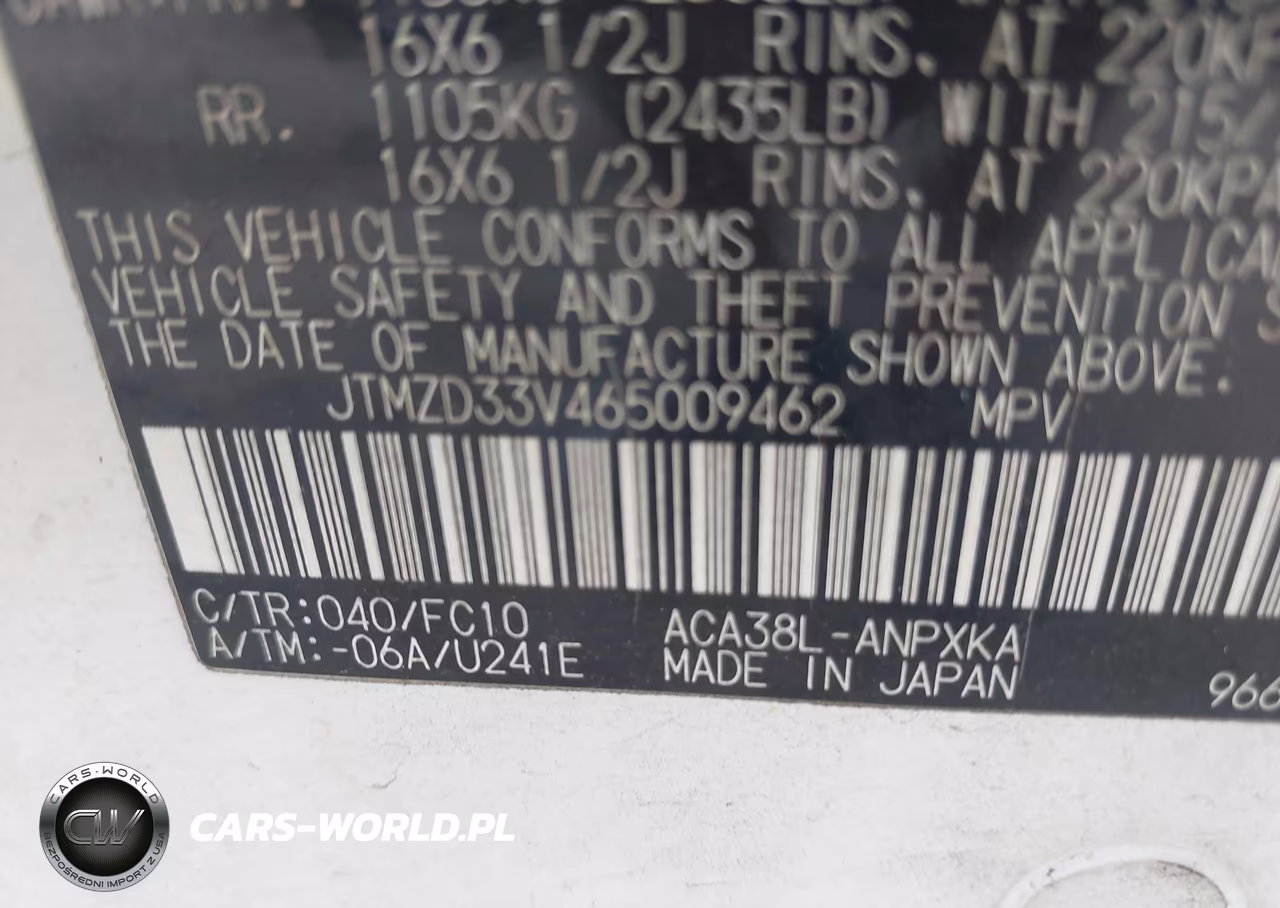 2006 Toyota Rav4 VIN:JTMZD33V465009462 - 9
