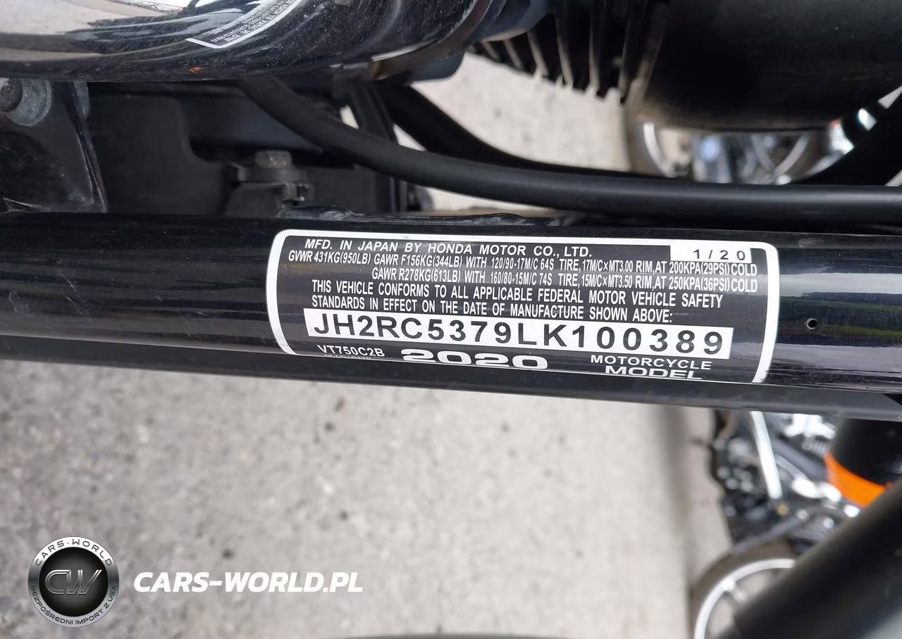 2020 Honda Vt750 C2B VIN:JH2RC5379LK100389 - 16
