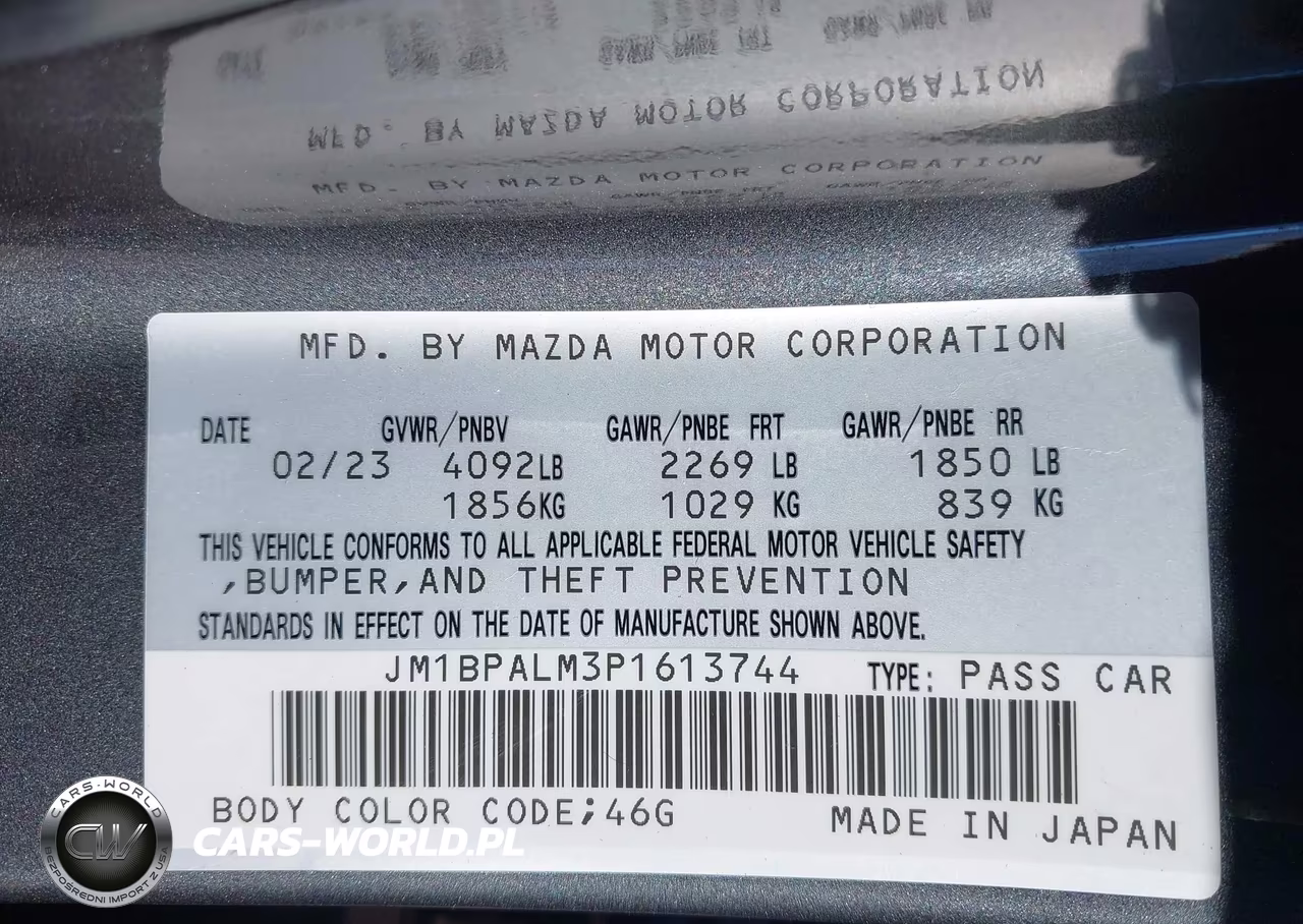 2023 Mazda Mazda3 2.5 S Preferred VIN:JM1BPALM3P1613744 - 9
