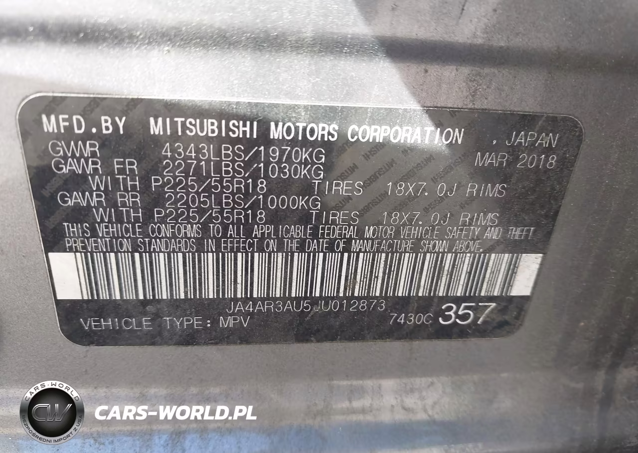 2018 Mitsubishi Outlander Sport 2.0 Es VIN:JA4AR3AU5JU012873 - 9