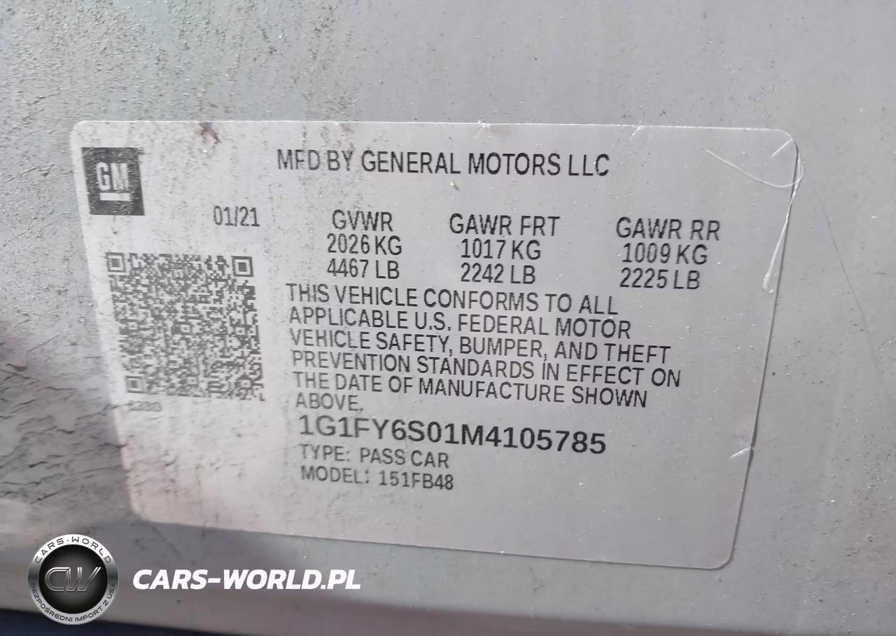 2021 Chevrolet Bolt Ev Fwd Lt VIN:1G1FY6S01M4105785 - 9