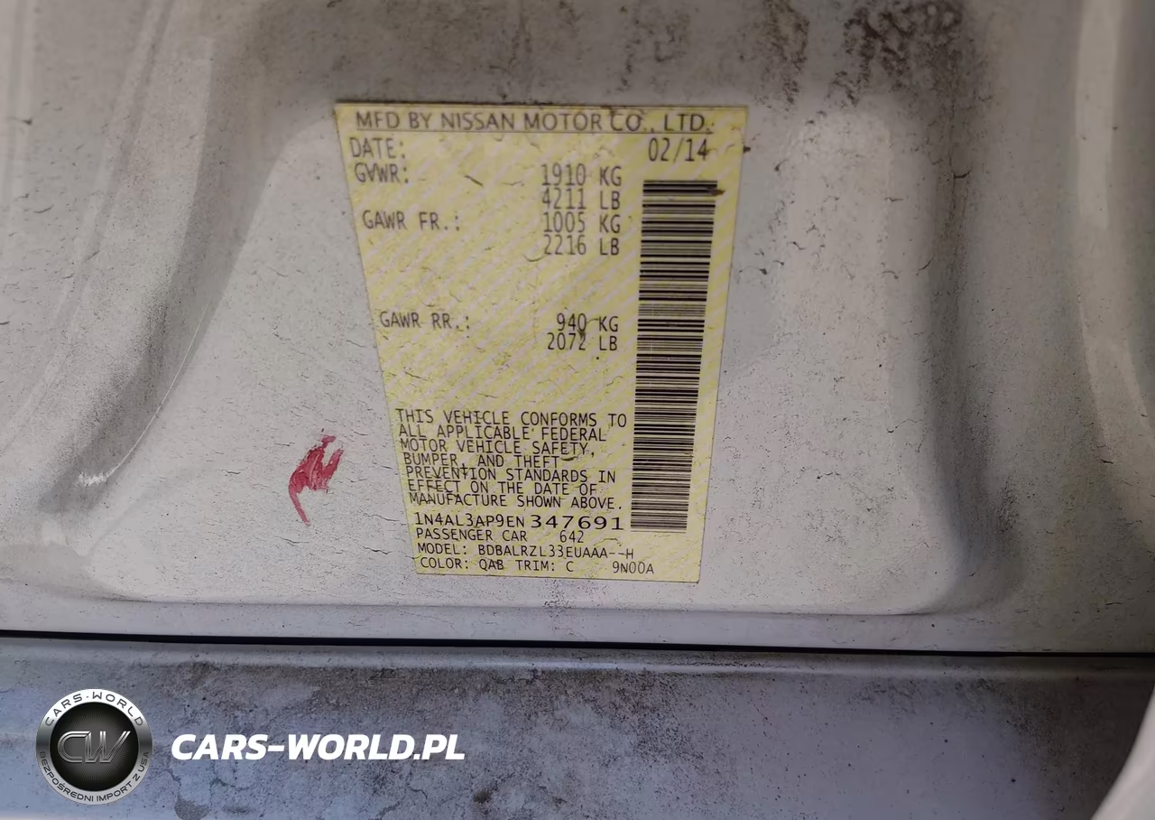 2014 Nissan Altima 2.5 S VIN:1N4AL3AP9EN347691 - 9