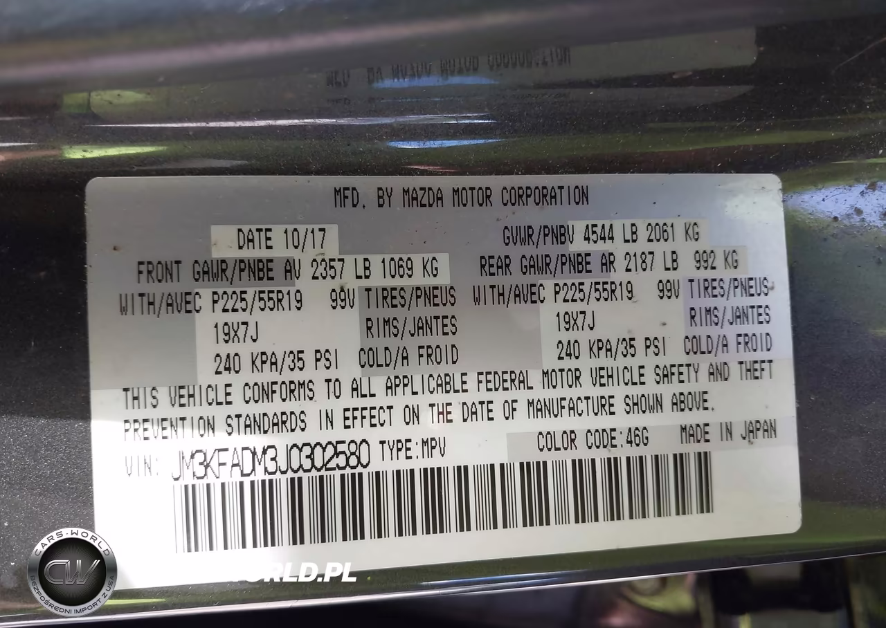 2018 Mazda Cx-5 Grand Touring VIN:JM3KFADM3J0302580 - 9