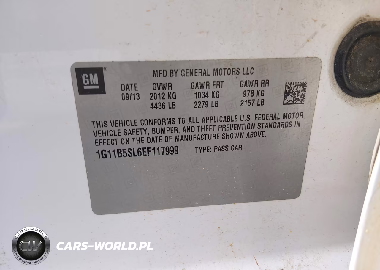 2014 Chevrolet Malibu 1Ls VIN:1G11B5SL6EF117999 - 9