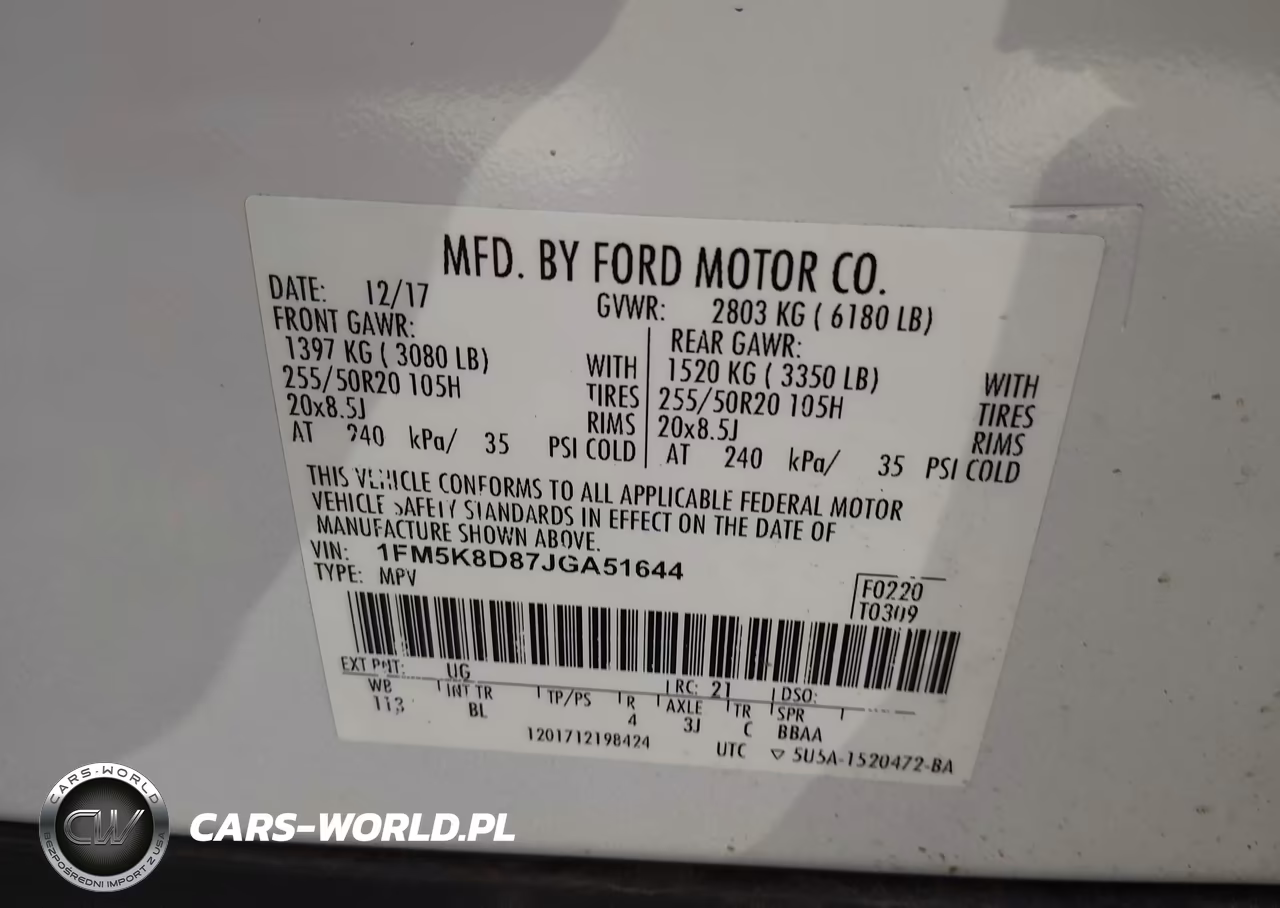 2018 Ford Explorer Xlt VIN:1FM5K8D87JGA51644 - 9