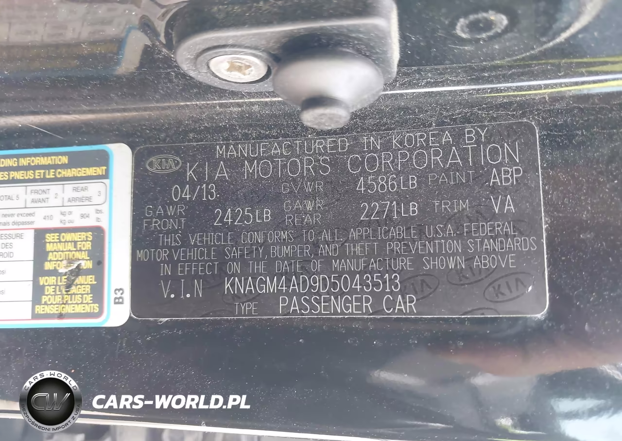 2013 Kia Optima Hybrid Lx VIN:KNAGM4AD9D5043513 - 9