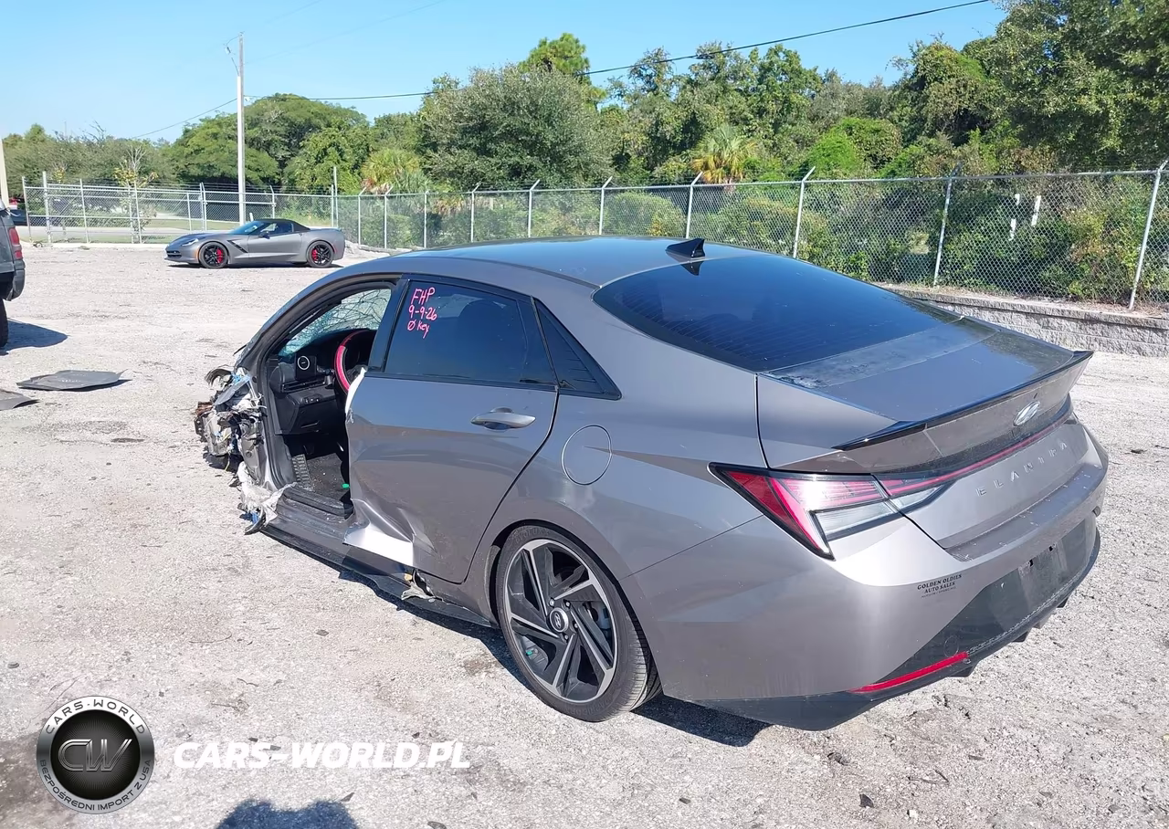 2022 Hyundai Elantra N Line VIN:KMHLR4AF0NU308469 - 3
