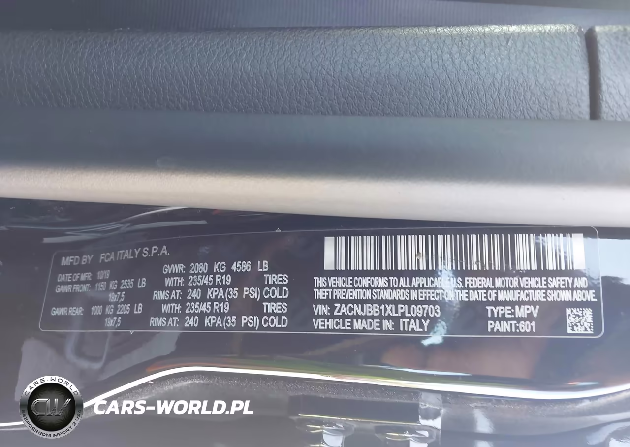 2020 Jeep Renegade High Altitude 4X4 VIN:ZACNJBB1XLPL09703 - 9