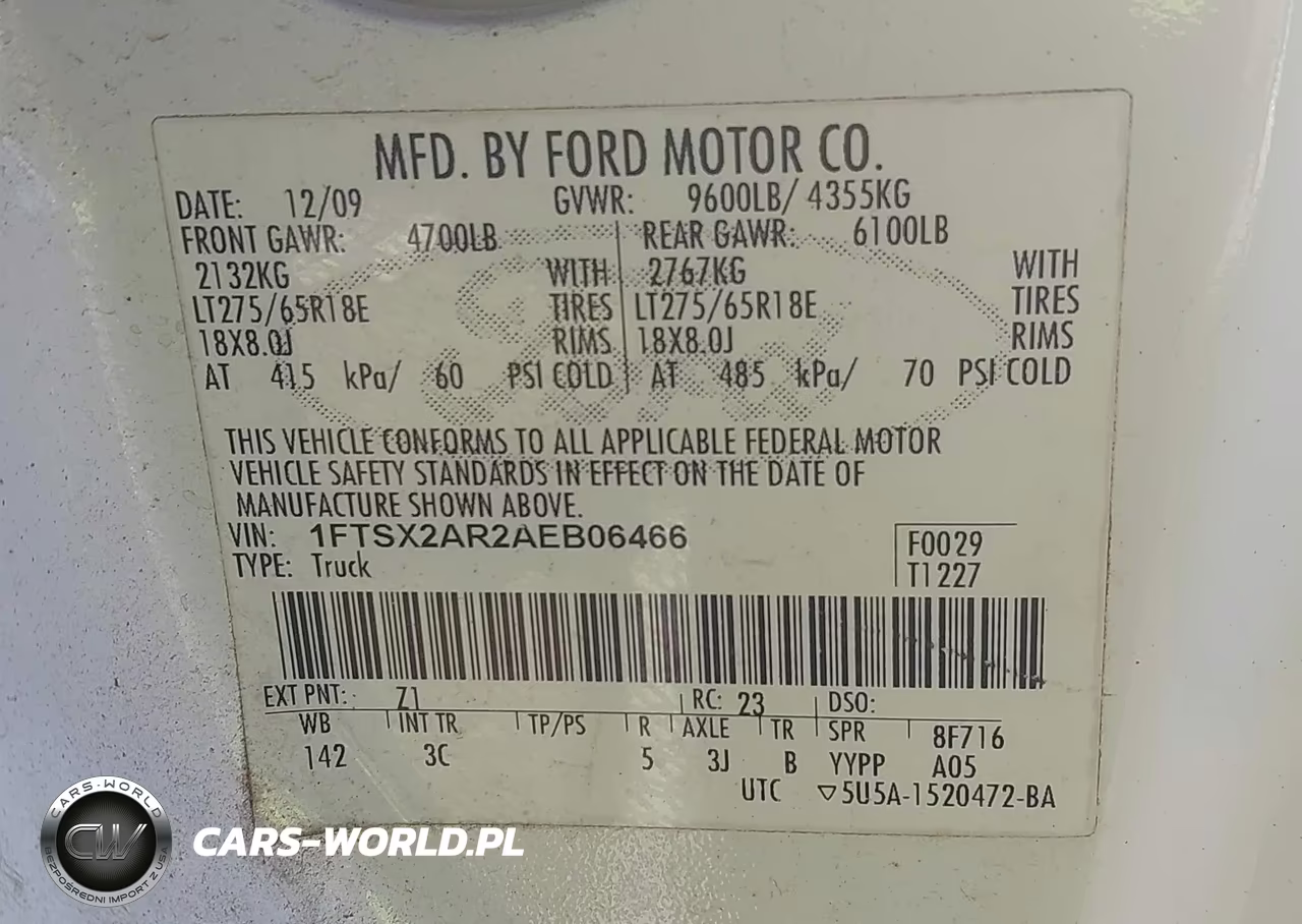 2010 Ford F-250 Lariat-Xl-Xlt VIN:1FTSX2AR2AEB06466 - 9