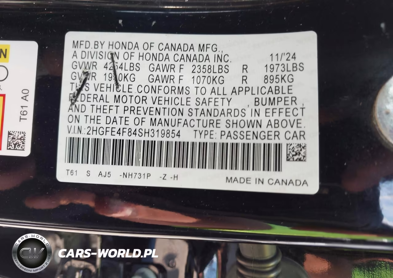 2025 Honda Civic Hybrid Sport-Sport Touring VIN:2HGFE4F84SH319854 - 9