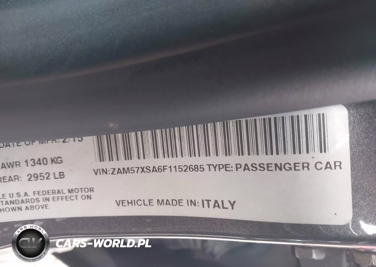 2015 Maserati Ghibli VIN:ZAM57XSA6F1152685 - 9