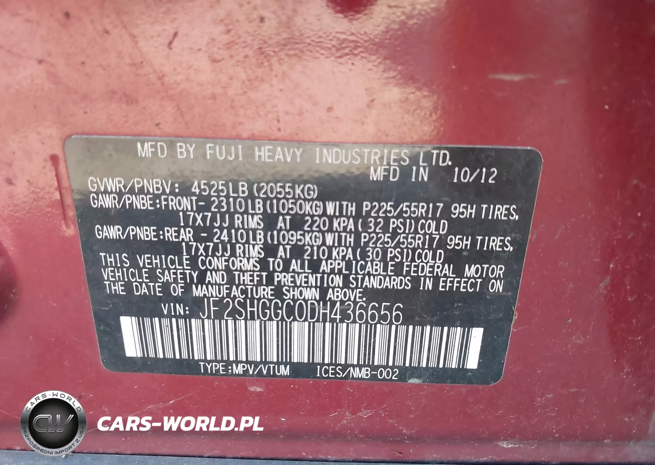 2013 Subaru Forester 2.5Xt Touring VIN:JF2SHGGC0DH436656 - 9