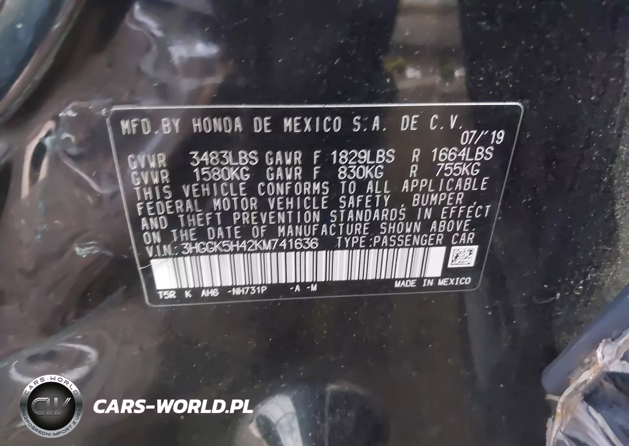 2019 Honda Fit Lx VIN:3HGGK5H42KM741636 - 9
