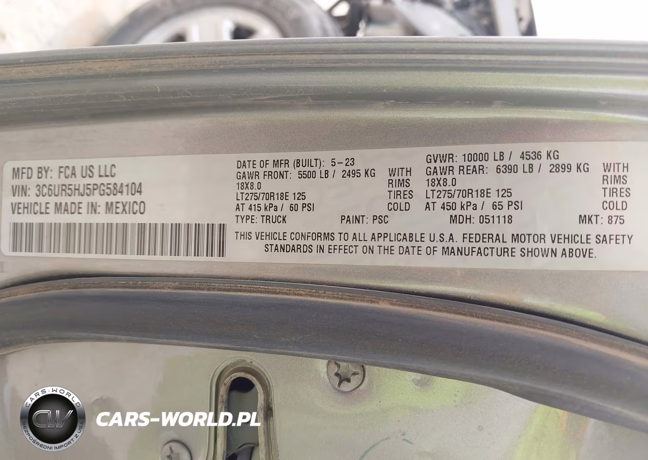 2023 Ram 2500 Tradesman VIN:3C6UR5HJ5PG584104 - 9