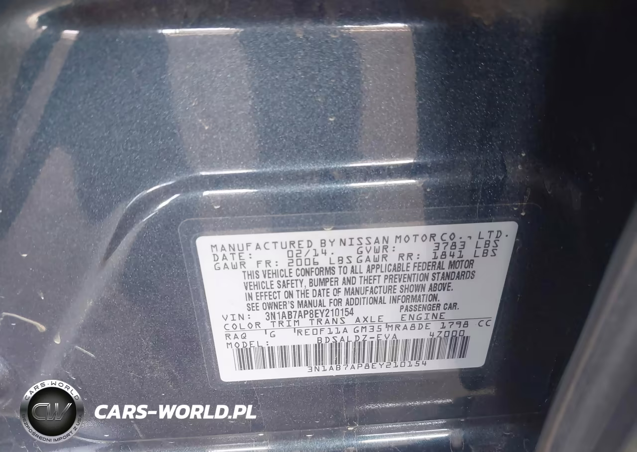 2014 Nissan Sentra Fe+ S-Fe+ Sv-S-Sl-Sr-Sv VIN:3N1AB7AP8EY210154 - 9