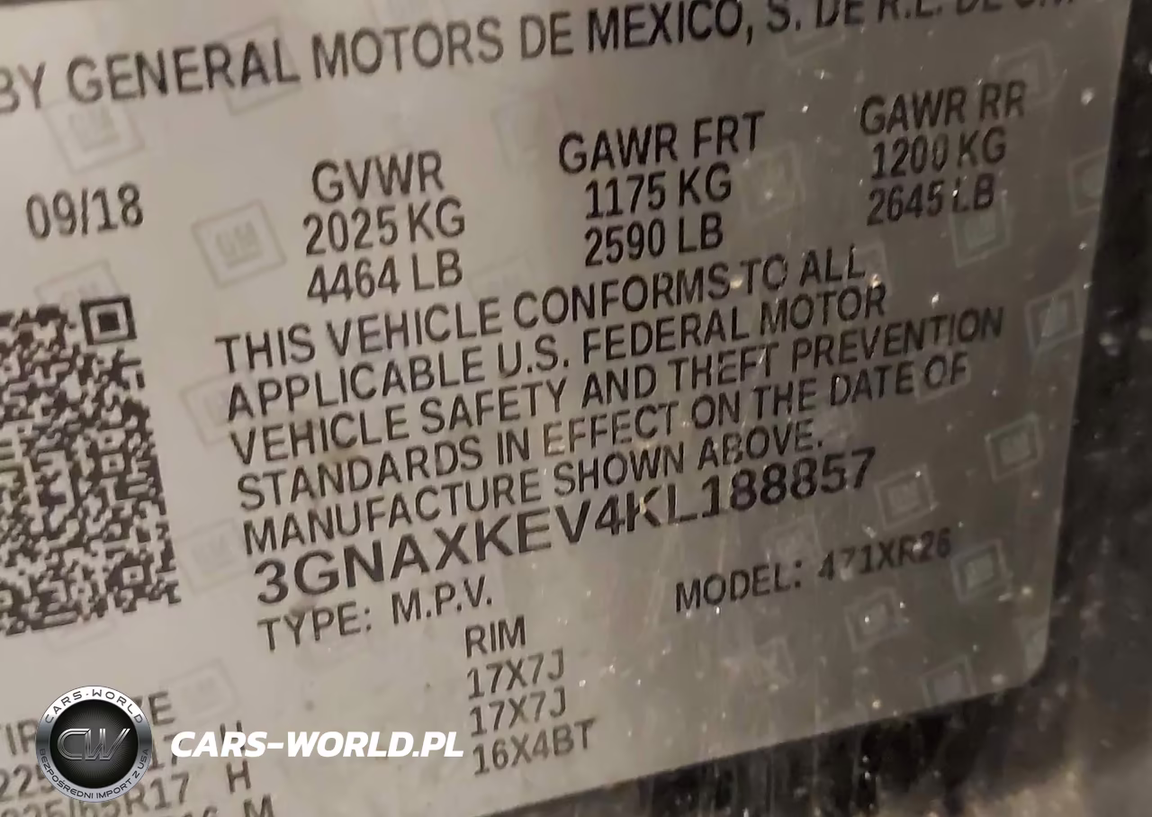 2019 Chevrolet Equinox Lt VIN:3GNAXKEV4KL188857 - 9
