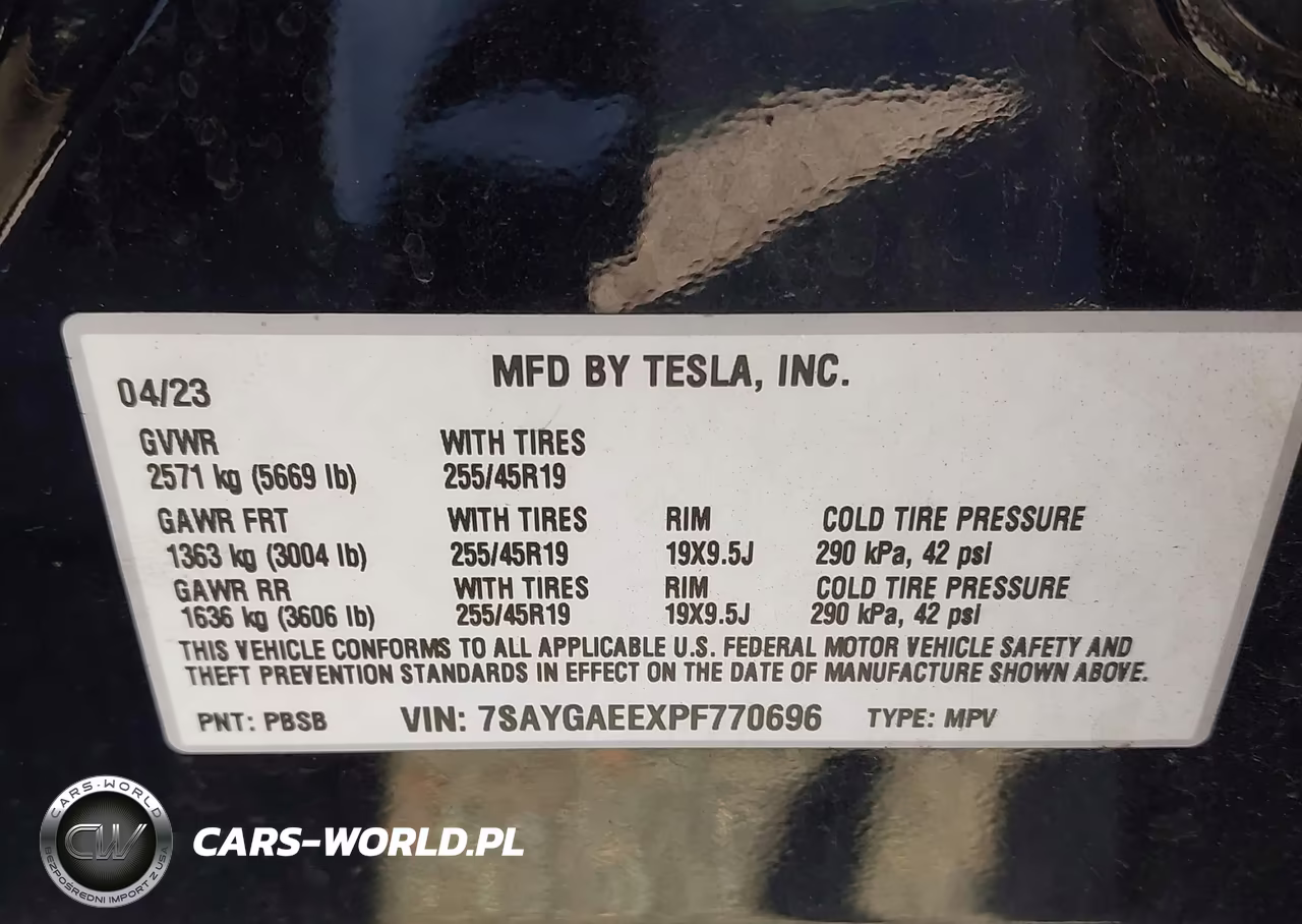 2023 Tesla Model Y Awd-Long Range Dual Motor All-Wheel Drive VIN:7SAYGAEEXPF770696 - 9