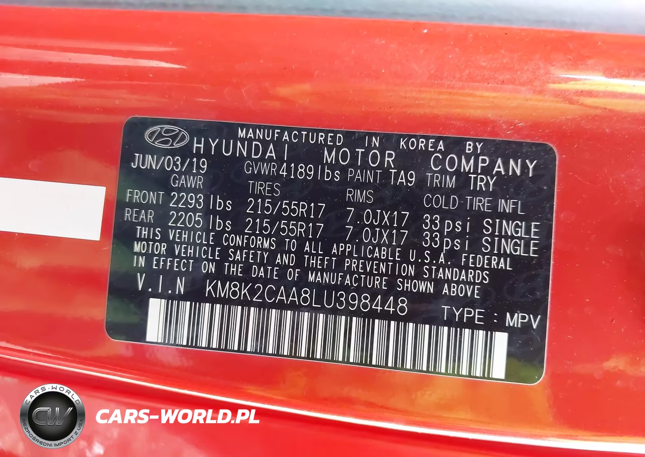 2020 Hyundai Kona Sel VIN:KM8K2CAA8LU398448 - 9