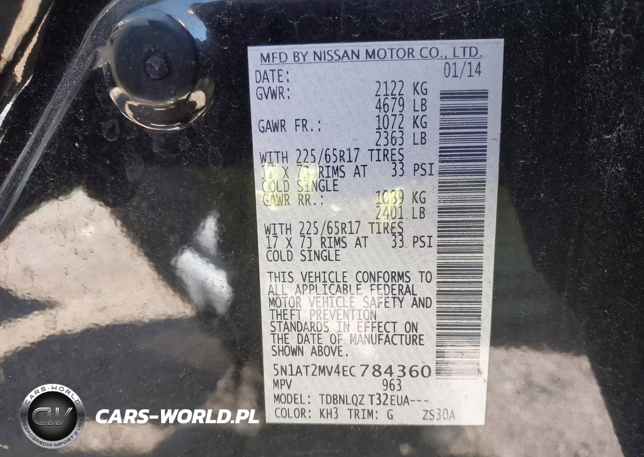 2014 Nissan Rogue Sv VIN:5N1AT2MV4EC784360 - 9