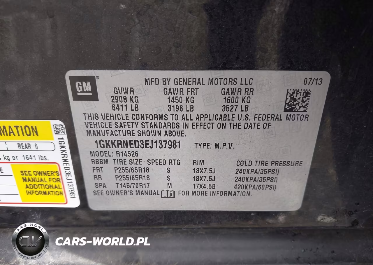 2014 GMC Acadia Sle-1 VIN:1GKKRNED3EJ137981 - 9