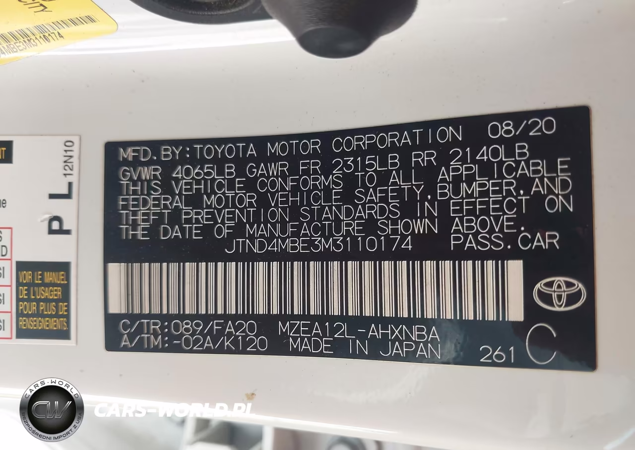 2021 Toyota Corolla Se VIN:JTND4MBE3M3110174 - 9