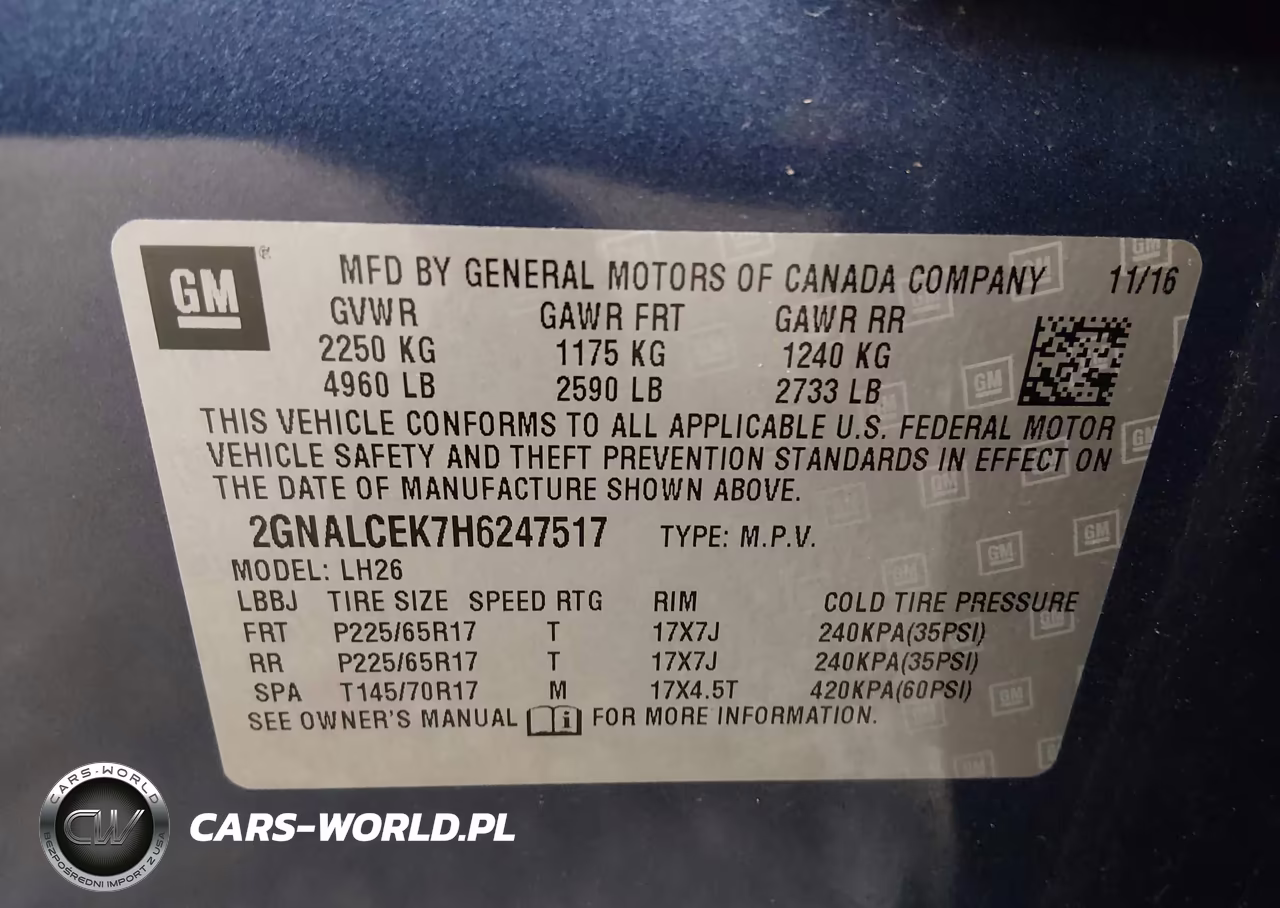2017 Chevrolet Equinox Lt VIN:2GNALCEK7H6247517 - 9