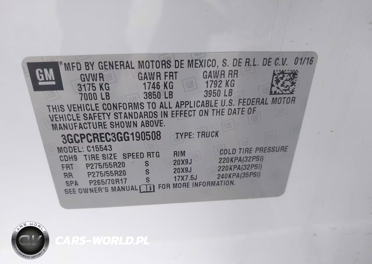2016 Chevrolet Silverado 1500 Lt VIN:3GCPCREC3GG190508 - 9