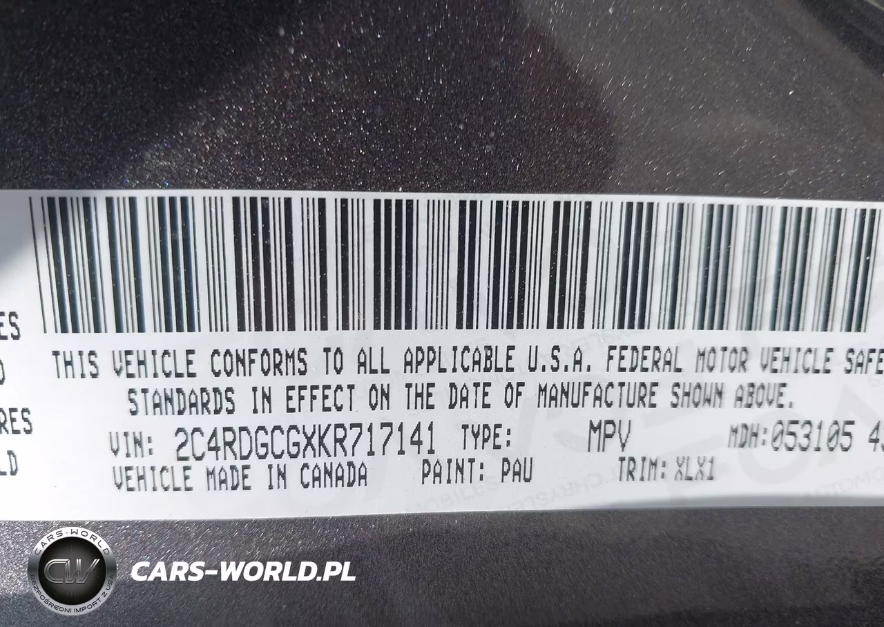 2019 Dodge Grand Caravan Sxt VIN:2C4RDGCGXKR717141 - 9