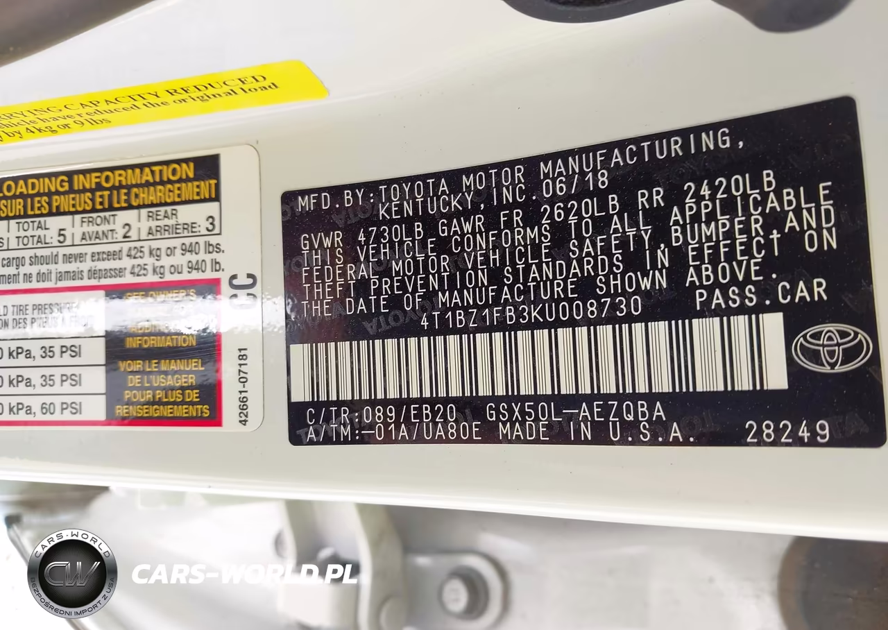 2019 Toyota Avalon Xse VIN:4T1BZ1FB3KU008730 - 9