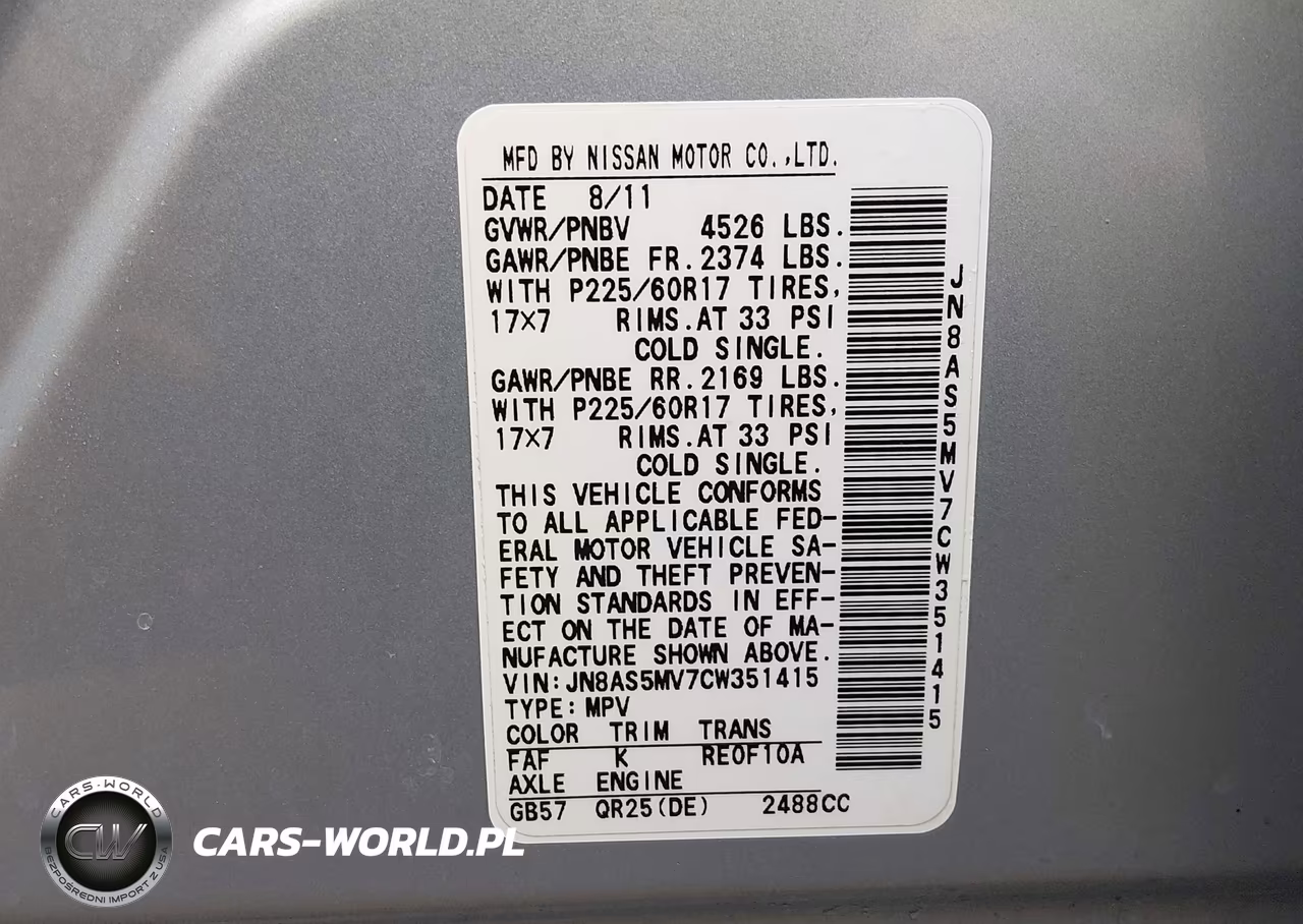 2012 Nissan Rogue Sv VIN:JN8AS5MV7CW351415 - 9