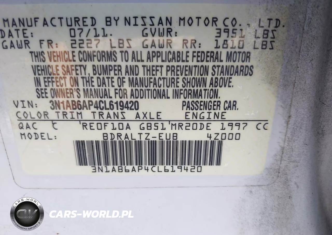 2012 Nissan Sentra 2.0 S VIN:3N1AB6AP4CL619420 - 9