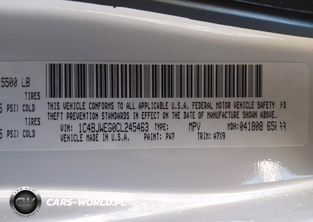 2012 Jeep Wrangler Unlimited Sahara VIN:1C4BJWEG0CL245463 - 9