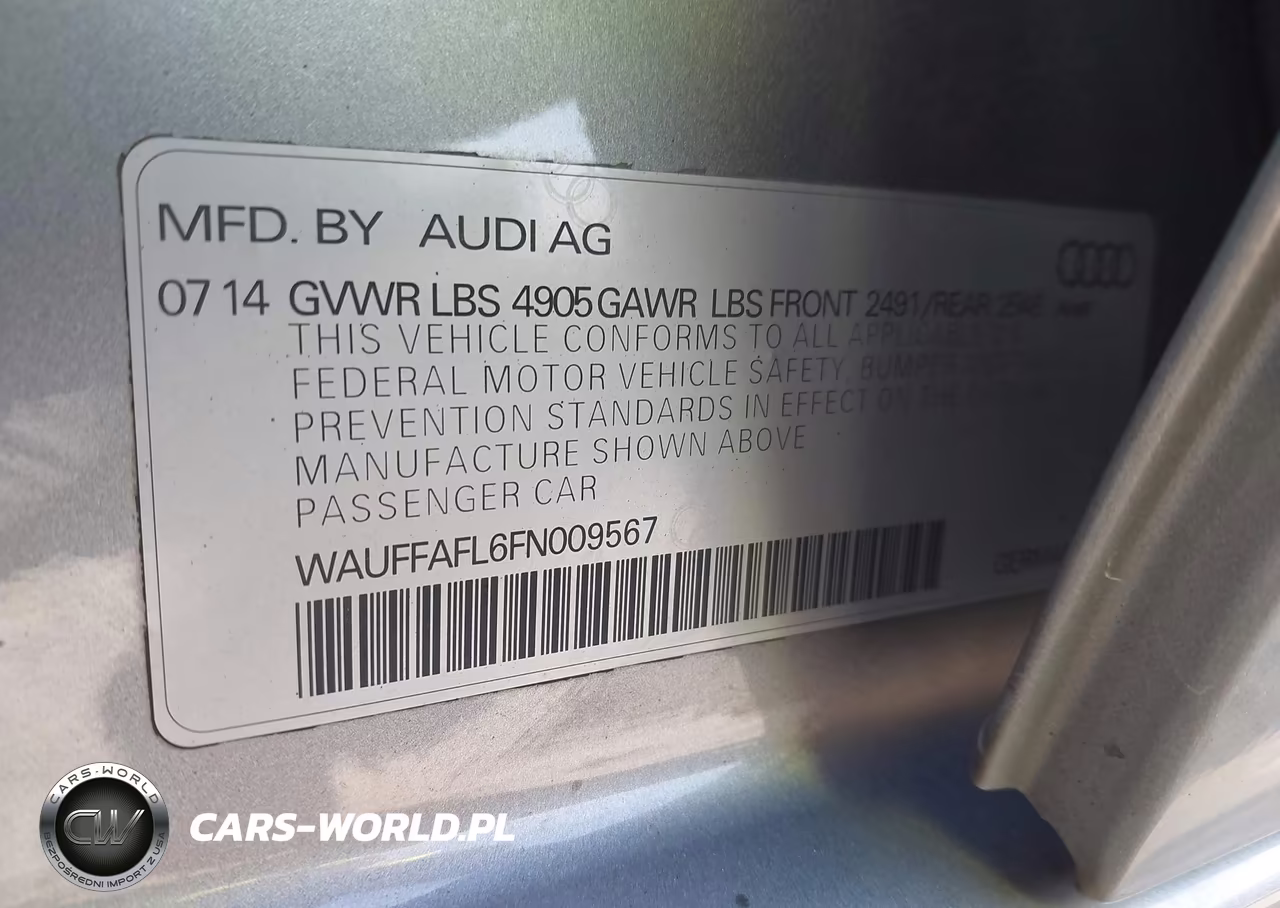 2015 Audi A4 2.0T Premium VIN:WAUFFAFL6FN009567 - 9
