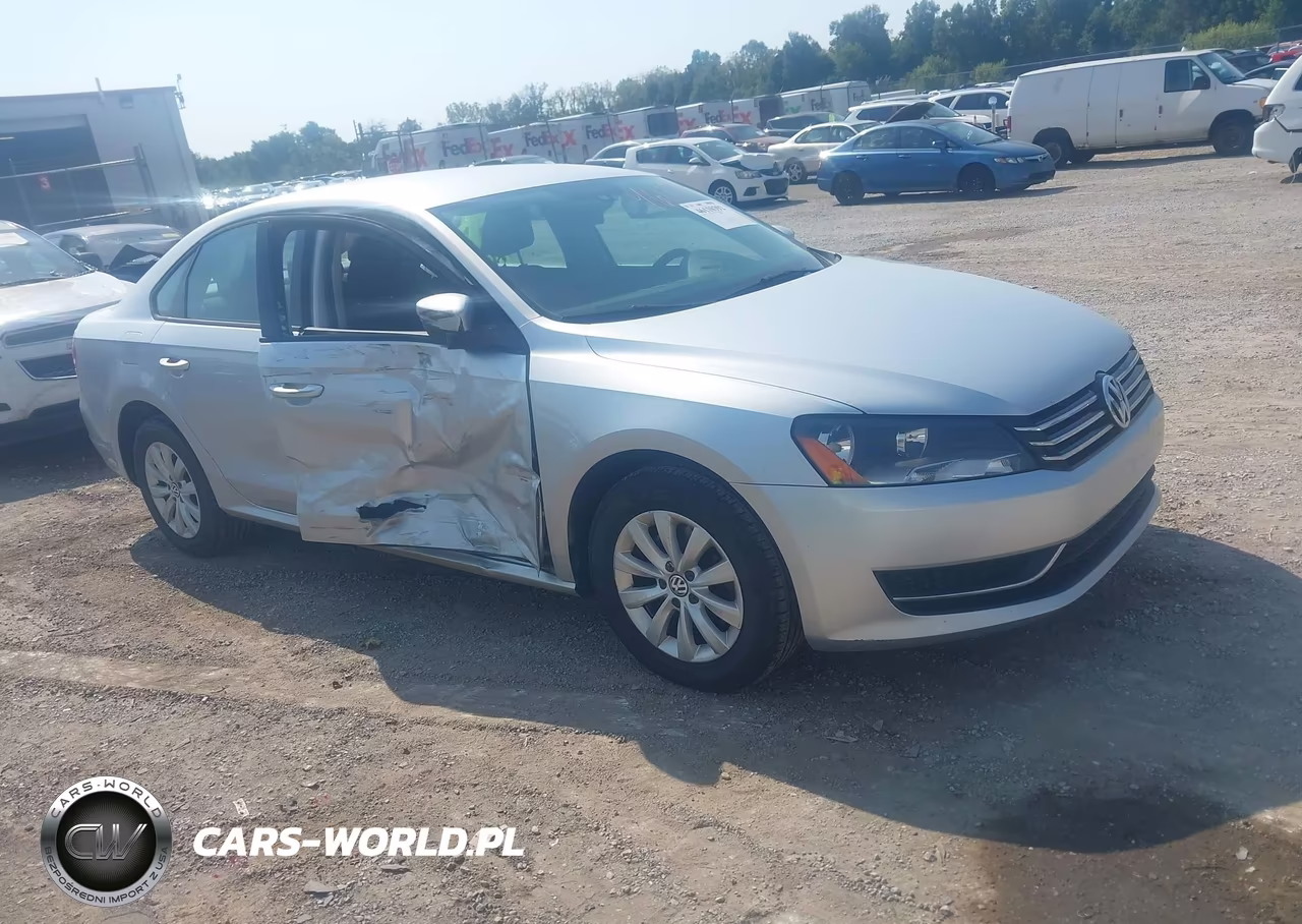 2013 Volkswagen Passat 2.5L S VIN:1VWAP7A33DC086200 - 1