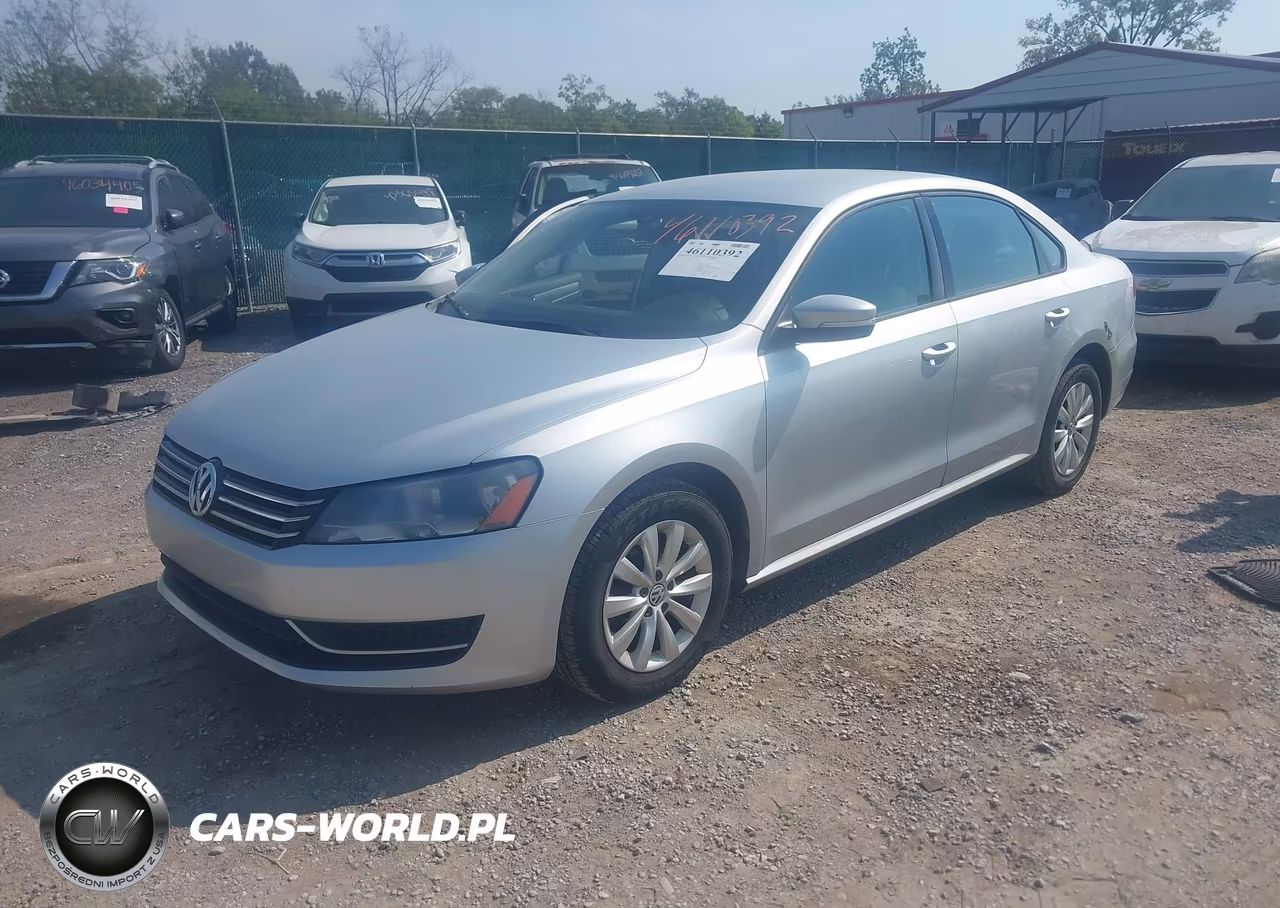 2013 Volkswagen Passat 2.5L S VIN:1VWAP7A33DC086200 - 2
