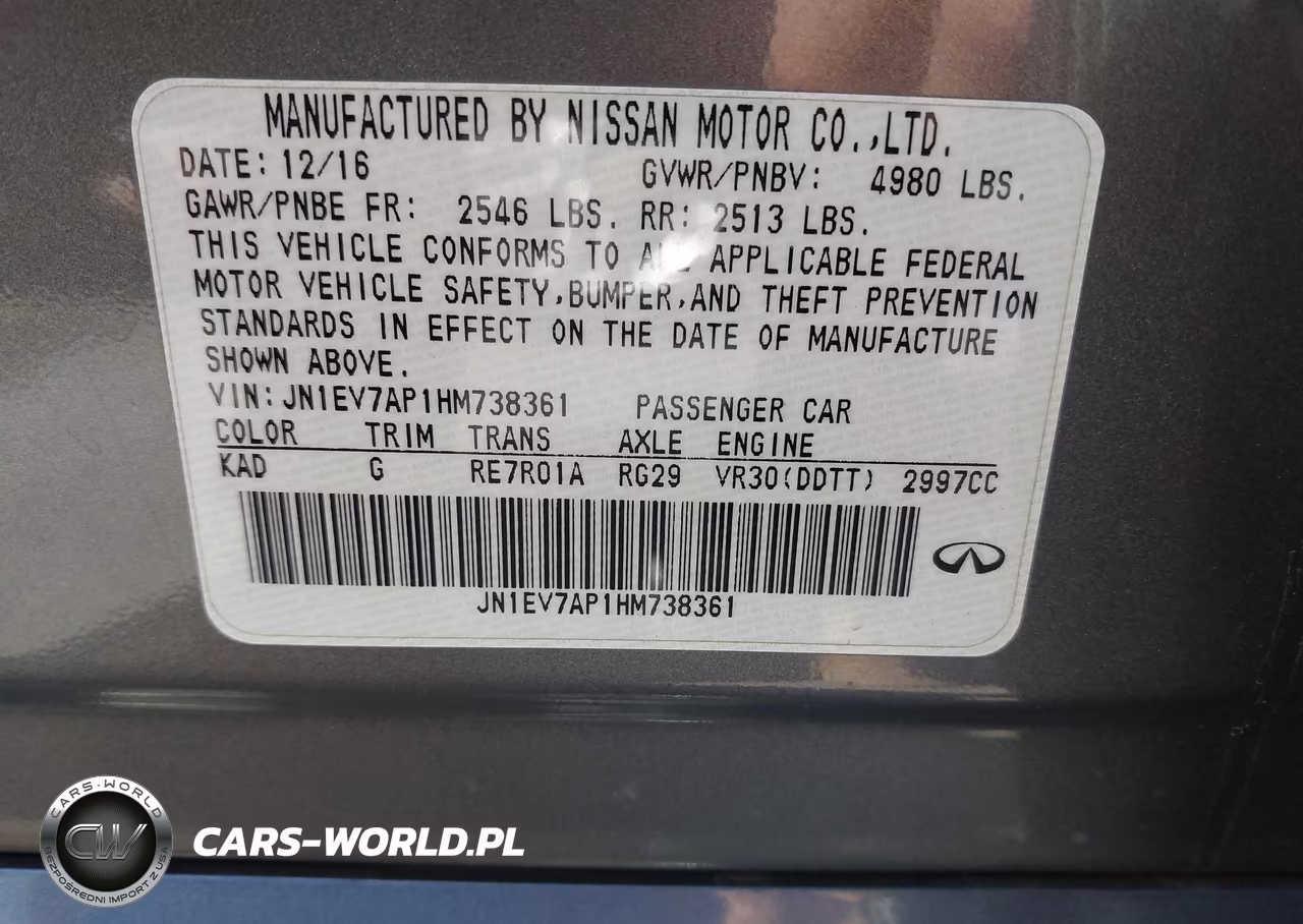 2017 Infiniti Q50 3.0T Premium VIN:JN1EV7AP1HM738361 - 9